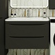 Style Line Мебель для ванной Бергамо Мини 80 подвесная черная Люкс антискрейтч Plus – фотография-23